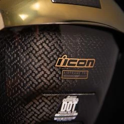 ICON Airframe Pro™ Carbon Helmet - Gold -Motorcycle Equipment Shop airframe pro carbon helmet gold 5 31529.1688159254