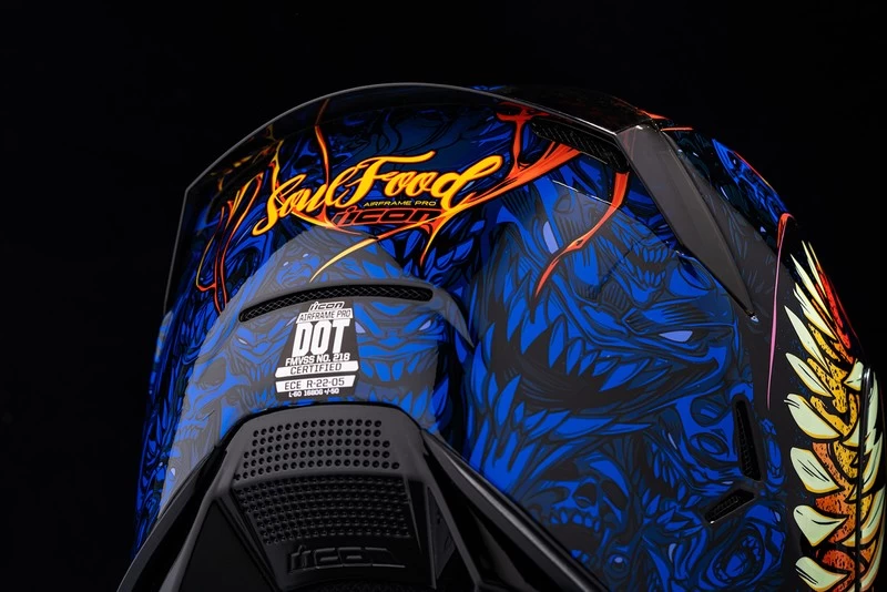 ICON Airframe Pro™ Soul Food Helmet 7 ICON Airframe Pro™ Soul Food Helmet - Image 7