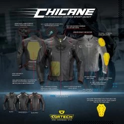 Cortech Chicane Leather Jacket 15 Cortech Chicane Leather Jacket -Motorcycle Equipment Shop cortech chicane leather jacket 6 28455.1691432836