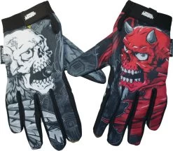 LETHAL THREAT Good N Evil Skulls Gloves