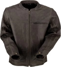 Z1R Munition Perforated Leather Jacket