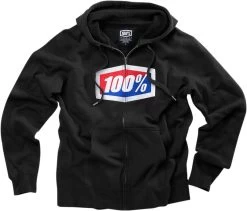 100% Official Fleece Zip-Up Hoodie -Motorcycle Equipment Shop official fleece zipup hoodie 2 22751.1688172198