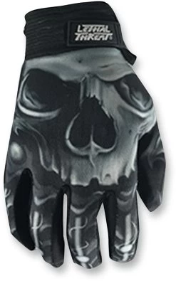LETHAL THREAT Skull Gloves
